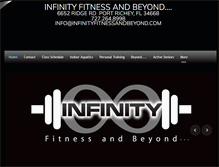 Tablet Screenshot of infinityfitnessandbeyond.com